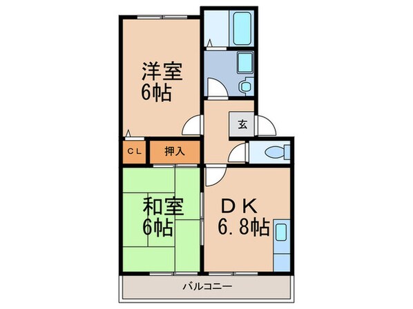 ﾛｲﾔﾙｺ-ﾄ六甲の物件間取画像